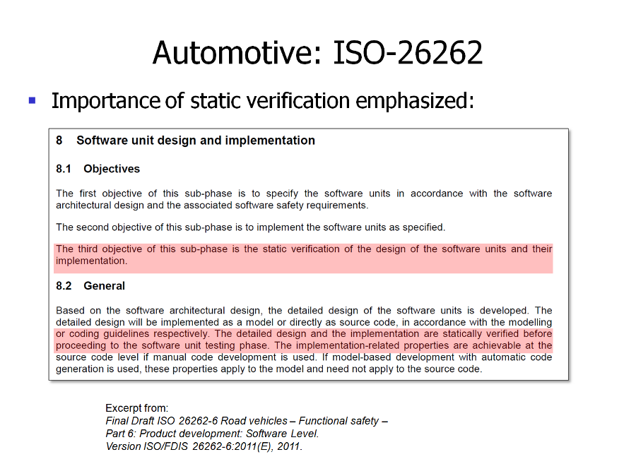 Automotive: ISO-26262