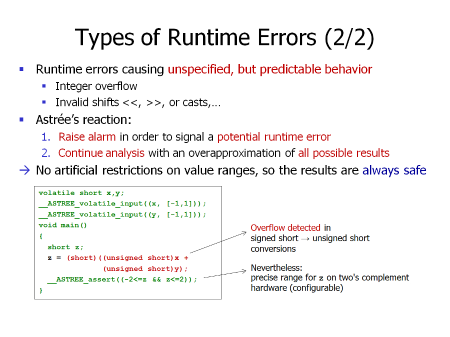 Types of runtime errors