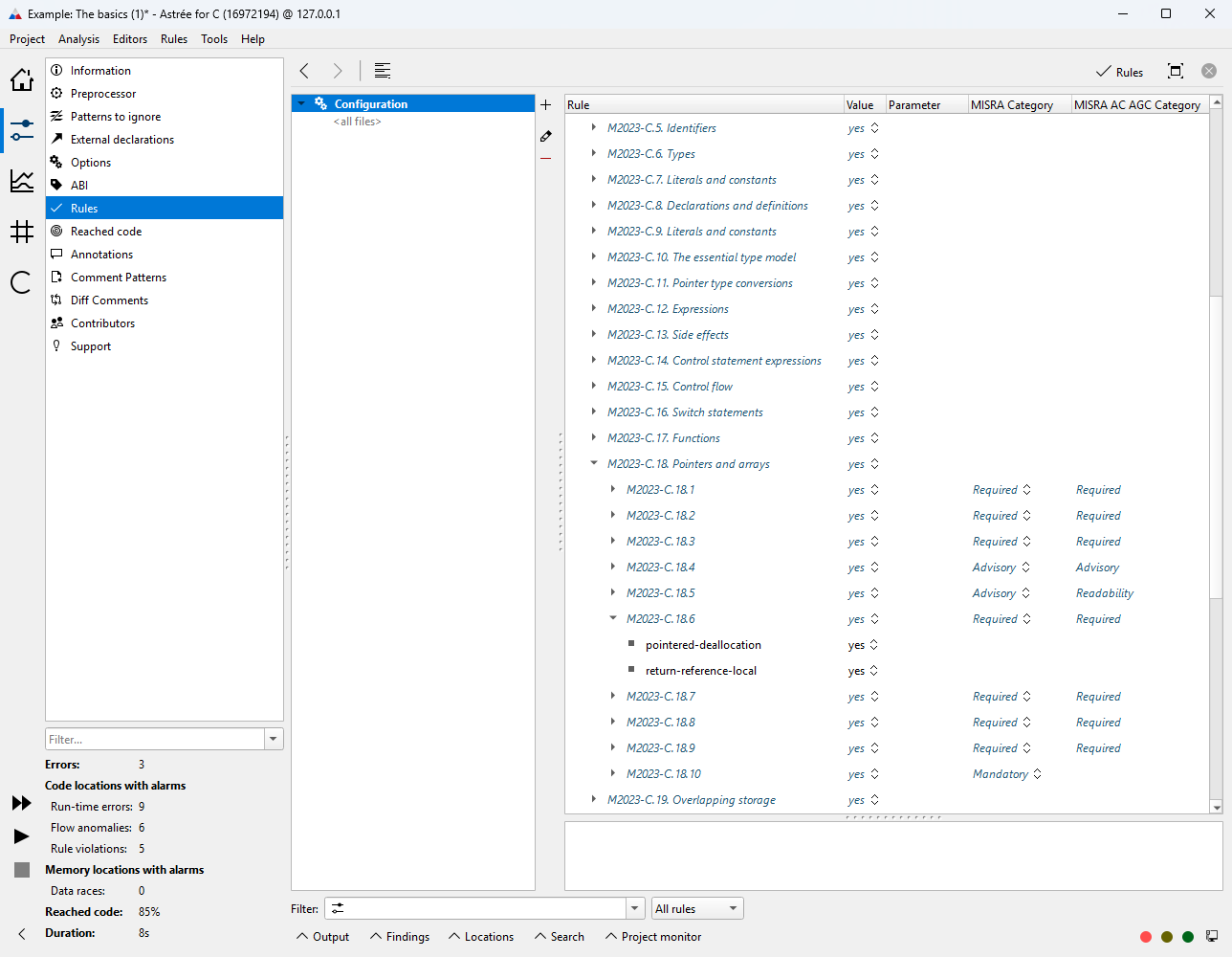 Rulechecker Static Analyzer For Checking Coding Guidelines